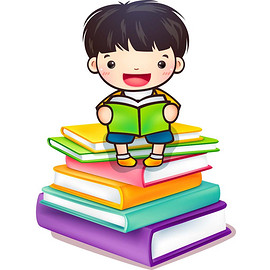 看书卡通图片素材_看书卡通图片素材免费下载