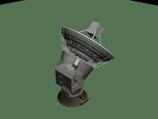 3d天文望远镜模型
