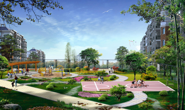 小区儿童乐园景观设计模板下载(图片编号:132