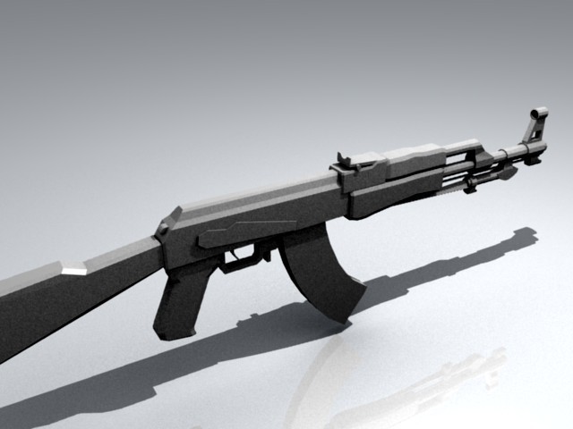 56式冲锋枪ak473dmax模型下载