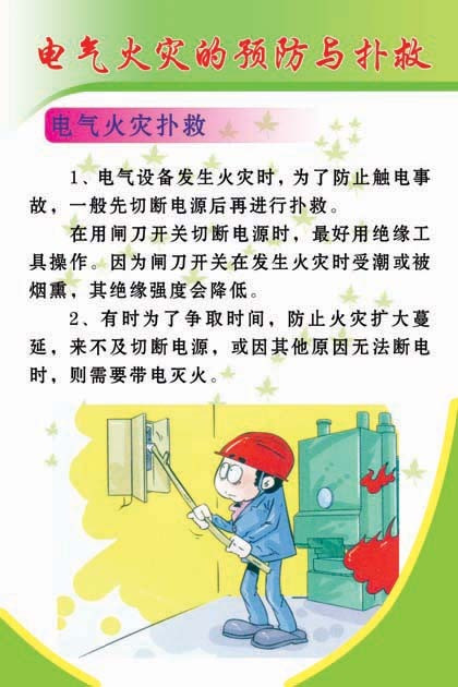 社区家园校园电气火灾的预防与扑救方法模板下