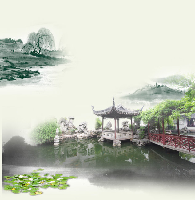 江南水墨 亭台楼阁