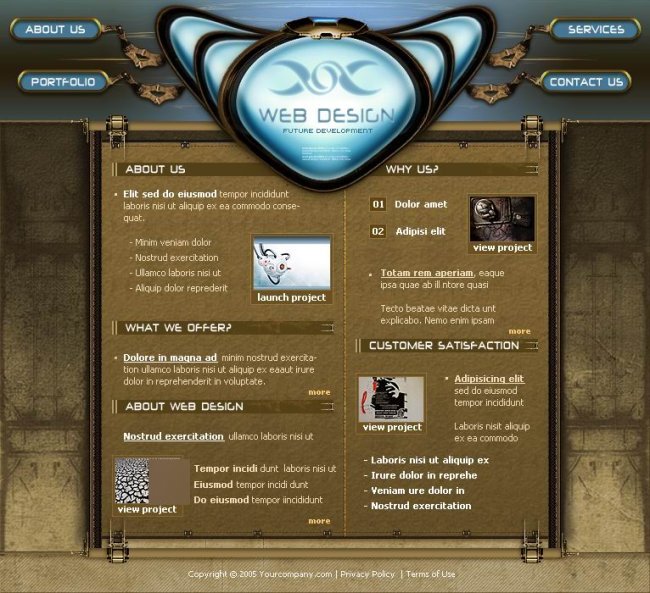 web创意科技flash网站模板模板下载(图片编号