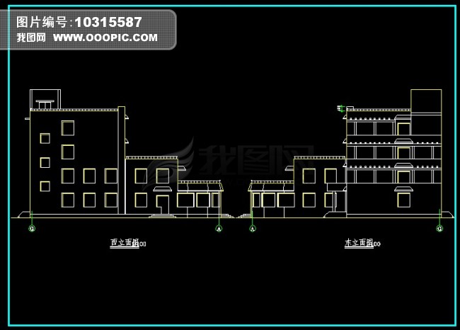养老院建筑平面图平面设计图下载(图片0.83M