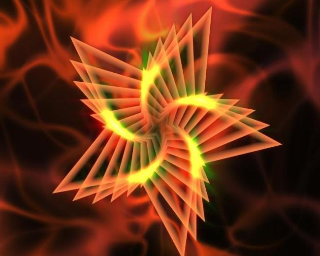 拖尾星星旋转特效