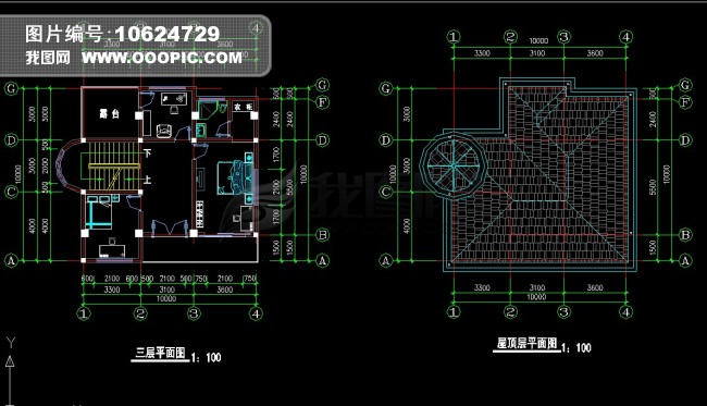 cad农村别墅设计图