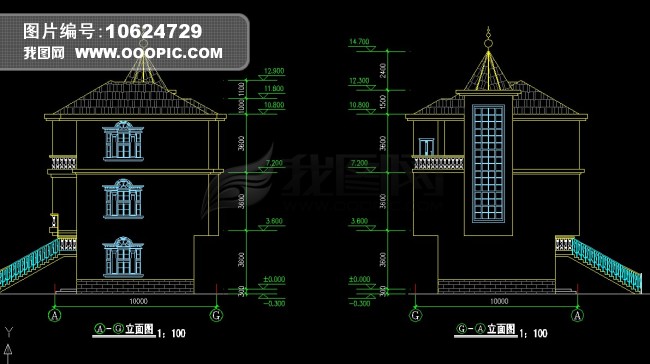 cad农村别墅设计图平面图下载(图片0.60mb)_cad图纸