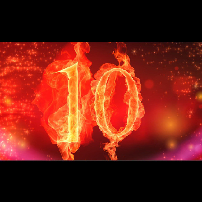 火焰字大气喜庆10秒倒计时视频