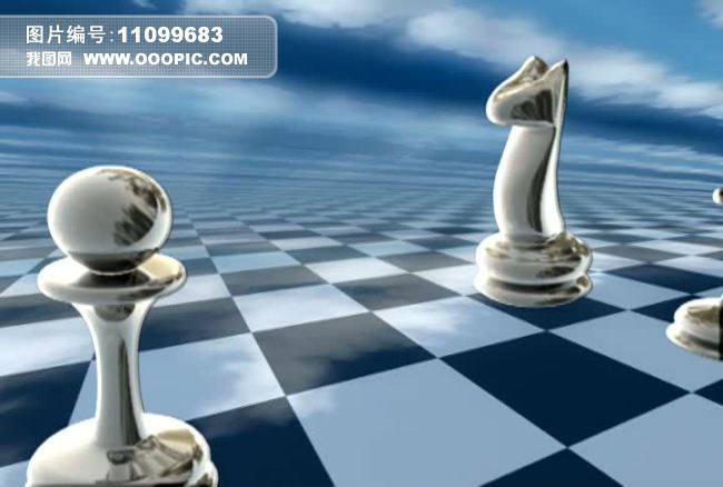 国际象棋棋盘体育娱乐动态视频背景素材图片设