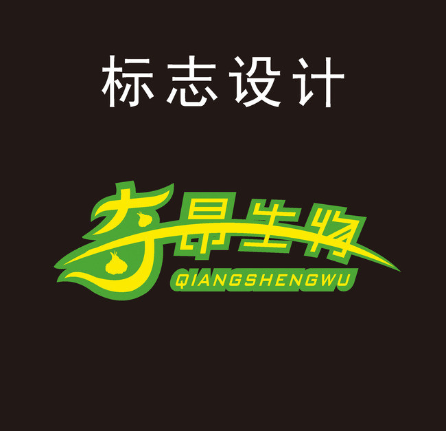 奇昂生物艺术字体设计cdr模板下载