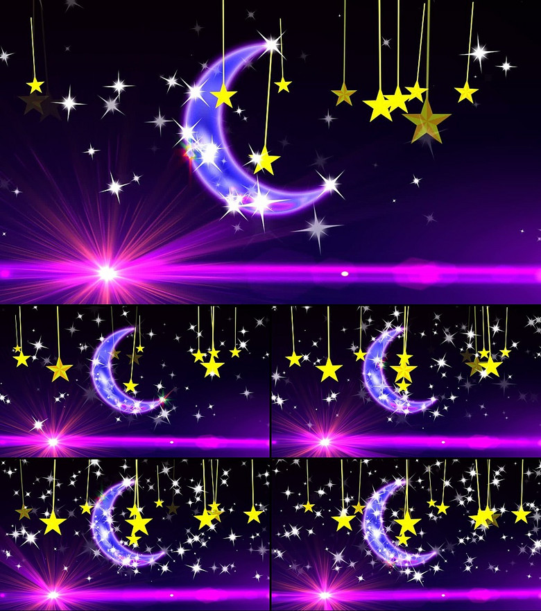 唯美的月亮星星