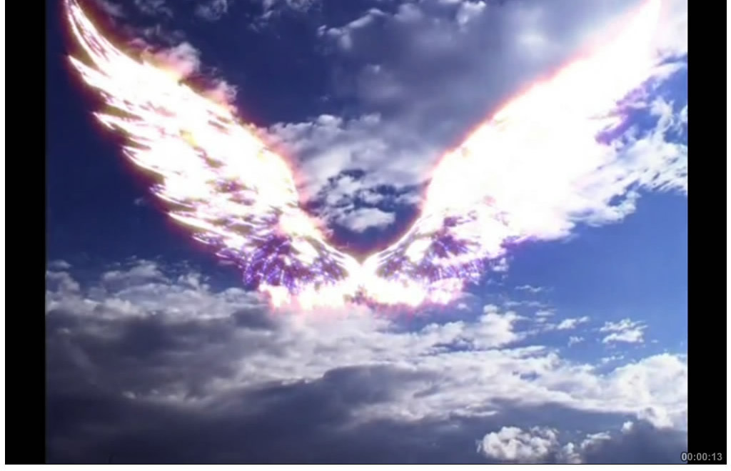 天使翅膀动态特效视频素材