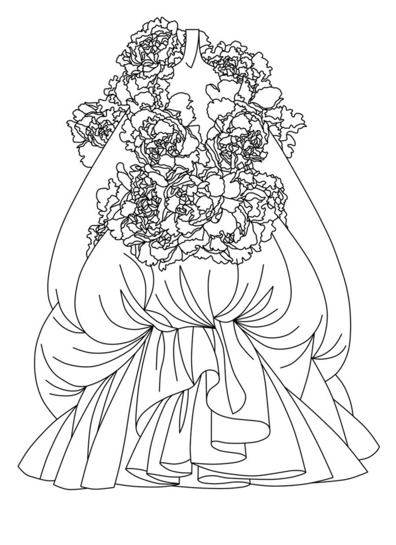 简单的婚纱裙子画法_简单裙子的画法(3)