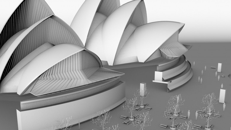 原创悉尼歌剧院3d模型