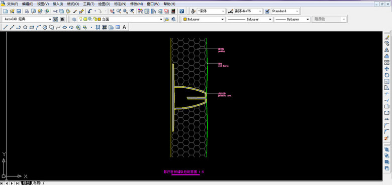 软包CAD图纸设计附带施工材质说明模板下载