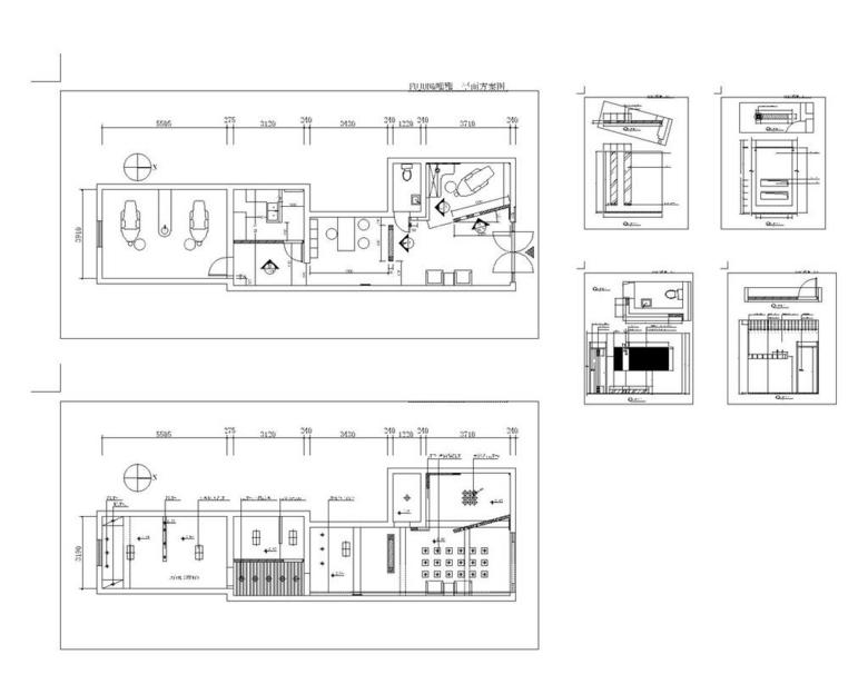 原创牙科诊所建筑装修图cad图纸设计下载版权可商用