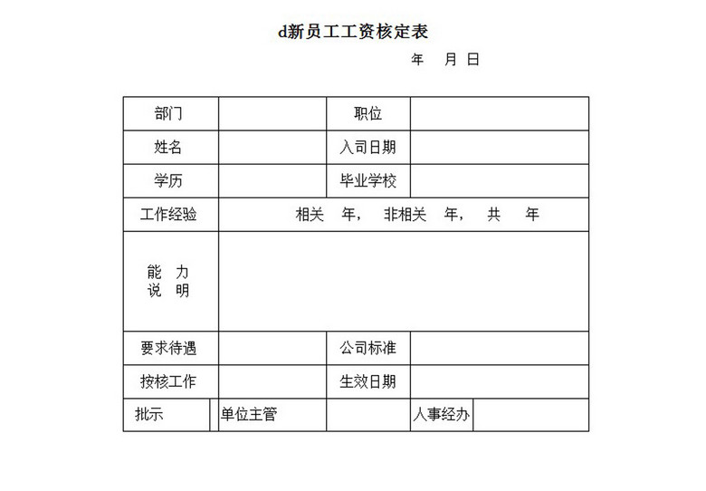 收入证明_技术性收入核定表