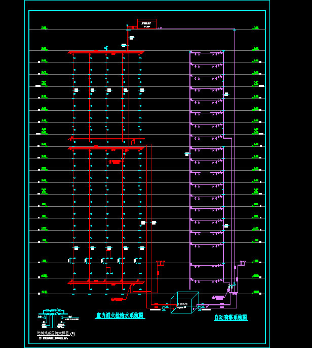 某高层A栋室内消火栓给水系统图(图片编号:12