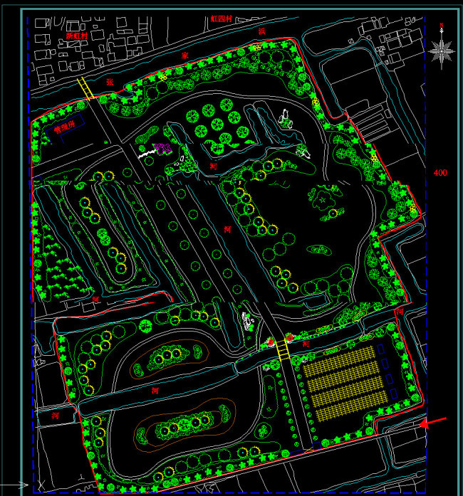 大型苗圃规划设计cad图纸平面图下载(图片0.63mb)_cad