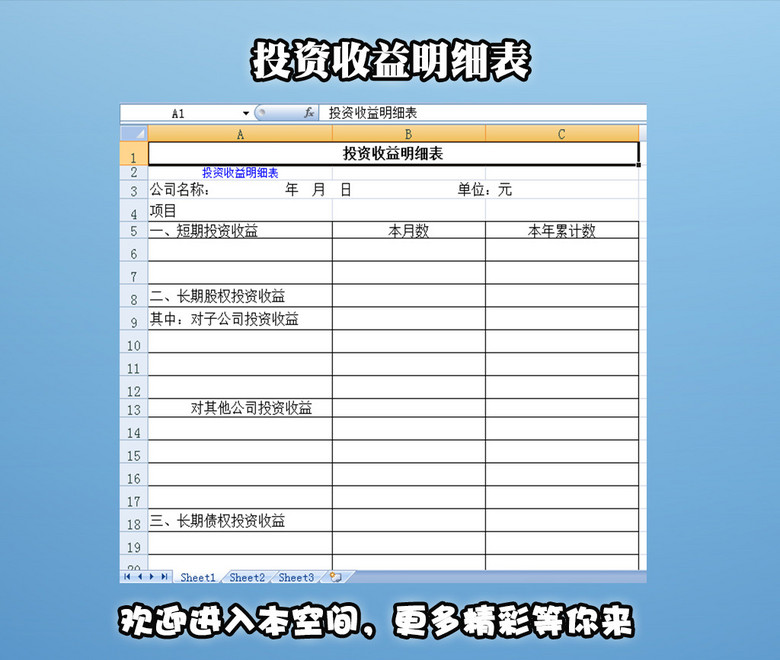 收入支出明细表模板_收入明细表下载