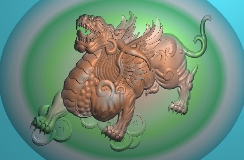 木雕图玉雕文玩雕刻图貔貅