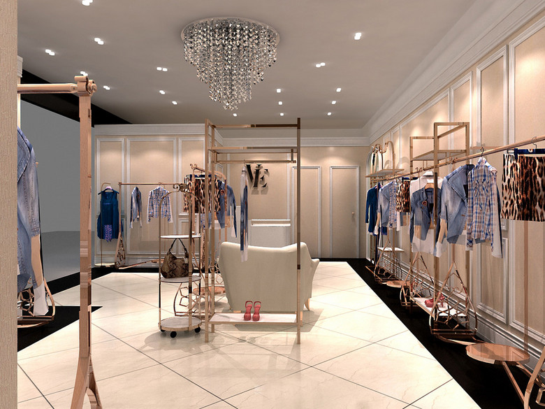 服装店3d模型女装店效果图