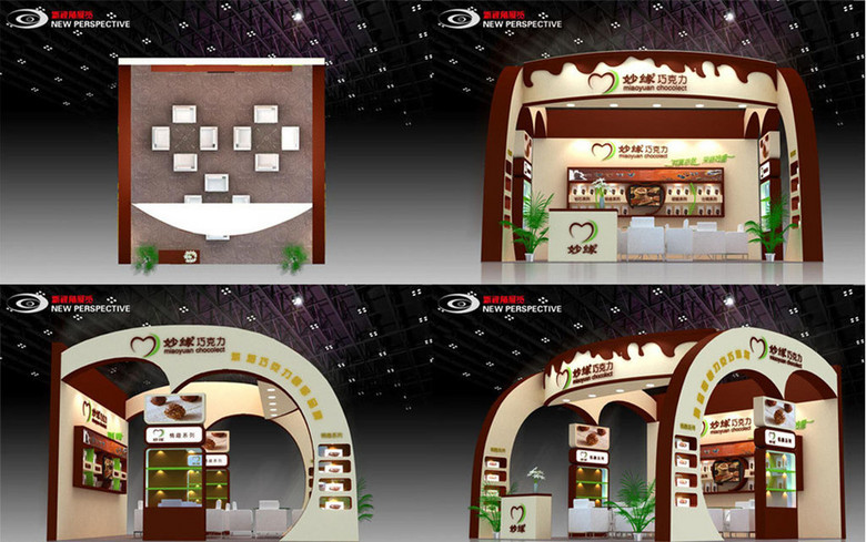 巧克力品牌形象产品展厅3Dmax模型模板下载