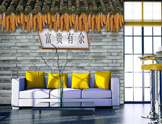 _农家乐装饰画背景素材_农家乐装饰画模板下