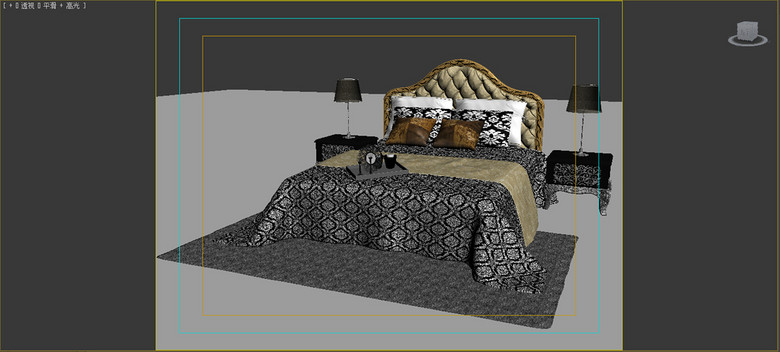 欧式风格3dmax床头模型