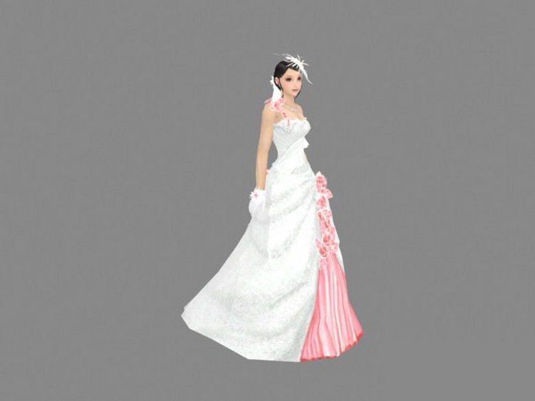 婚纱3d模型_3d打印模型