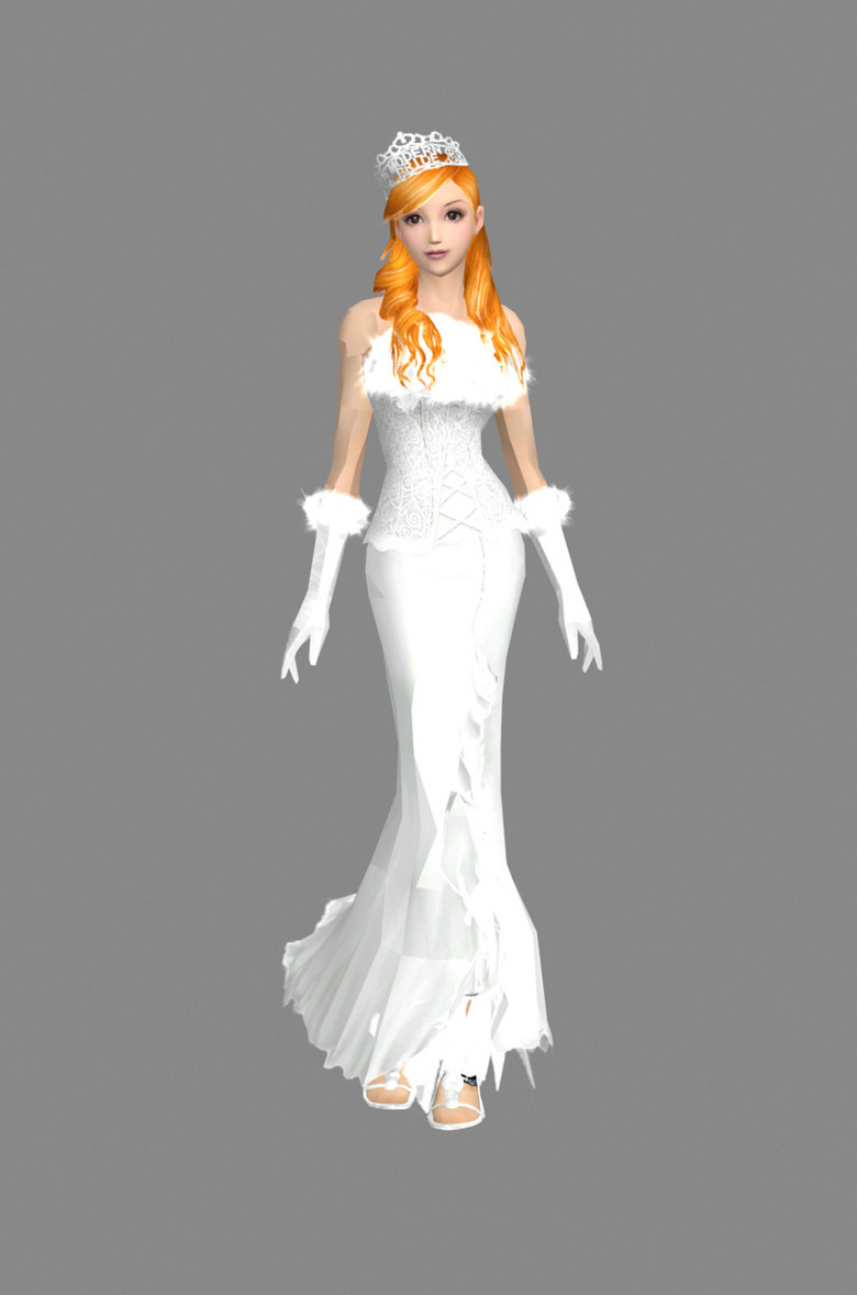 3d婚纱模特模型下载