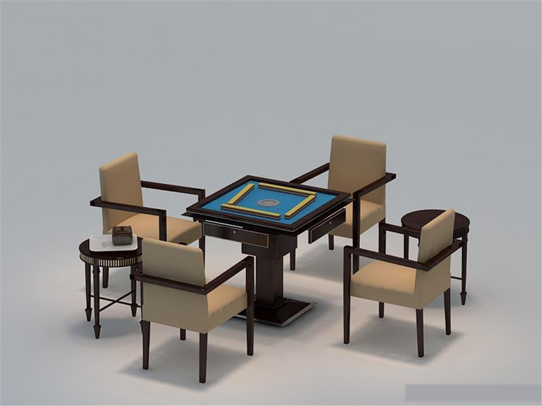 麻将桌3d模型下载