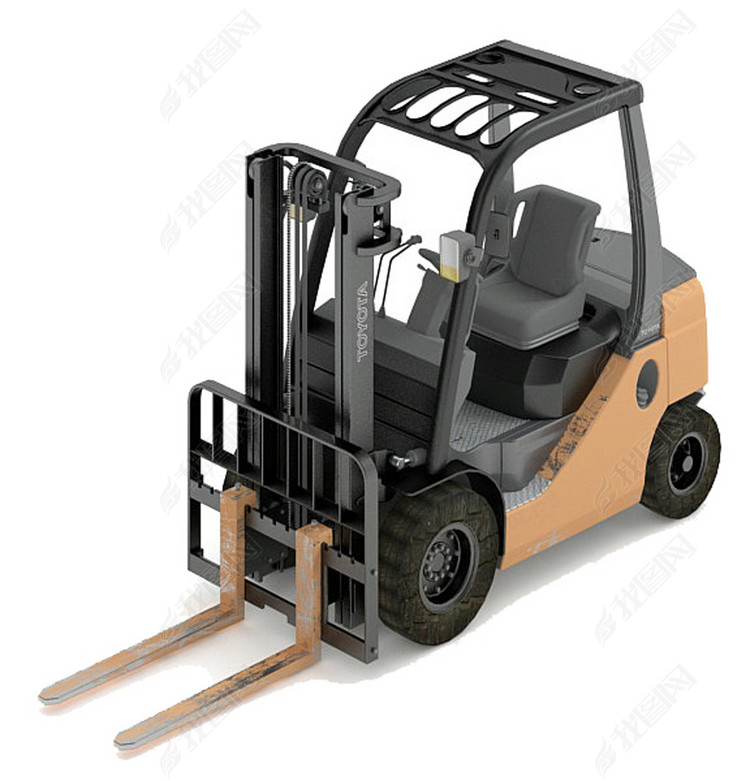 叉车3d模型图片下载max素材-其他模型