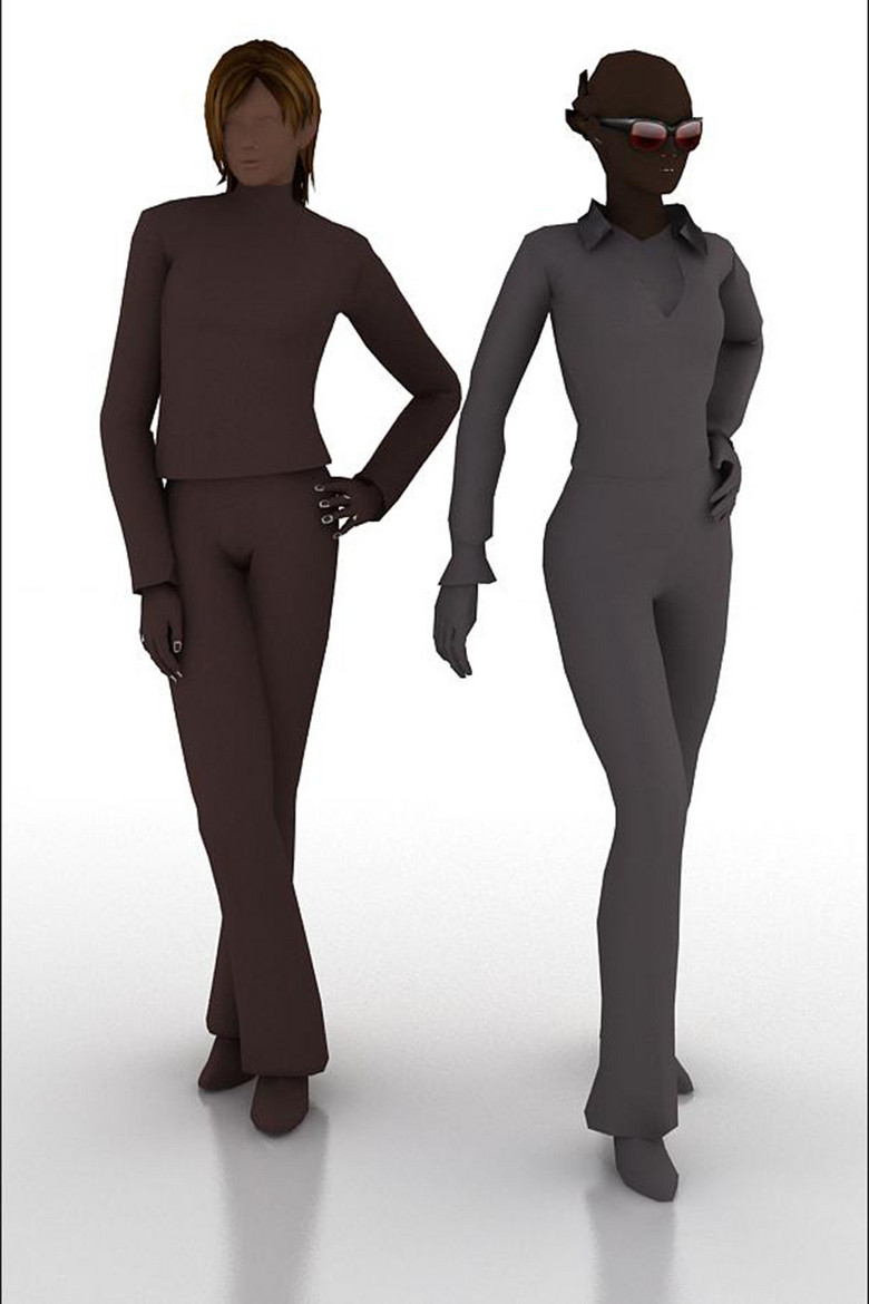 我图网提供独家原创3d人体模型服装模特时尚美女模特正版素材