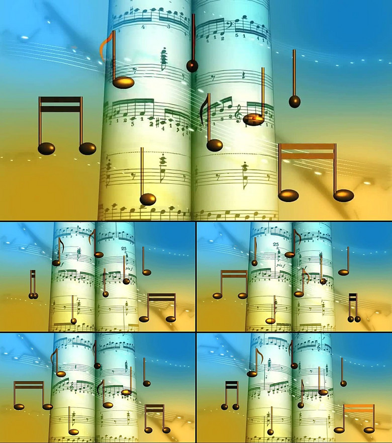 怎样制作动态视频曲谱_陶笛曲谱12孔(3)