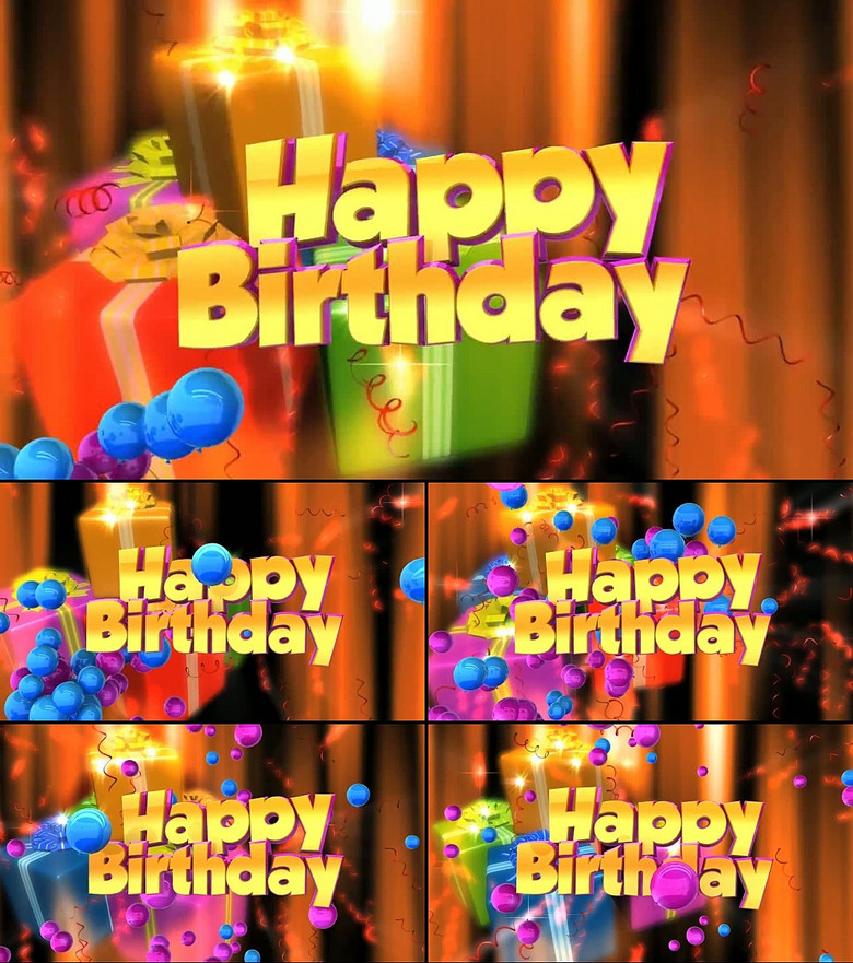 生日party卡通动画片头