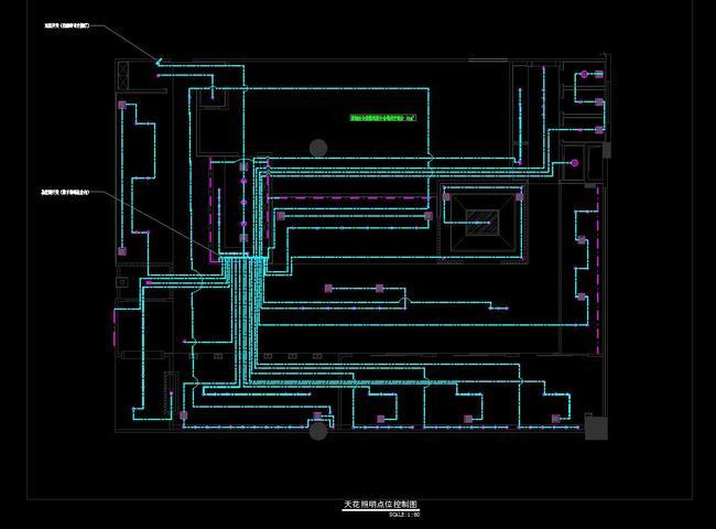 CAD日本料理店施工图平面立面水电节点模板