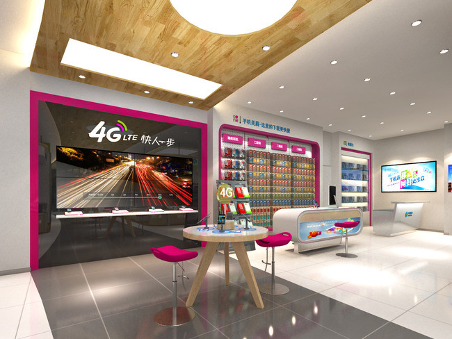 3d手机大卖场模型移动营业厅效果图模型模板