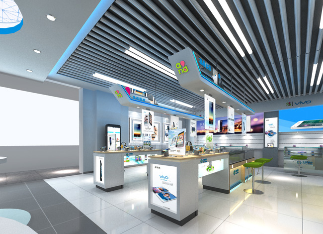 3d中国移动营业厅手机专卖店移动大厅模型