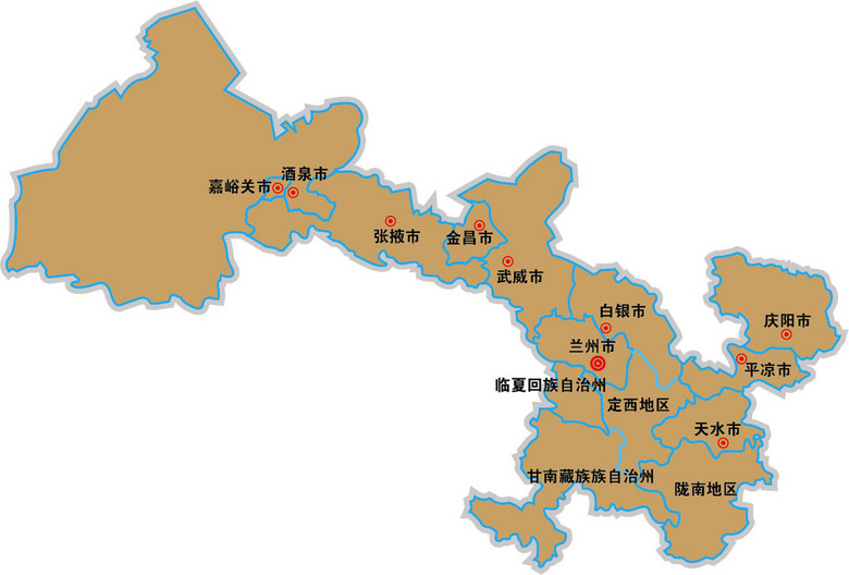 甘肃省各市人口_甘肃省各市分布图
