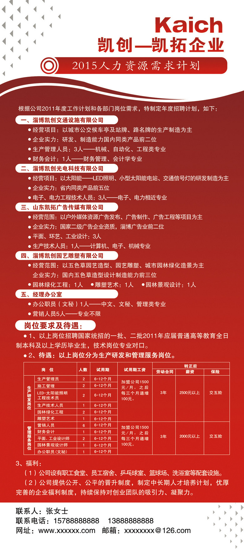 企业招聘模板_简洁大气招聘模板 15686156 招聘海报