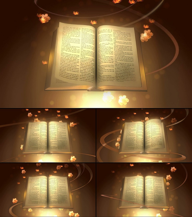 圣经翻书动画视频