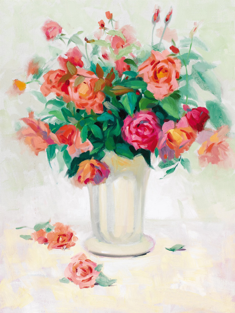 花卉植物油画