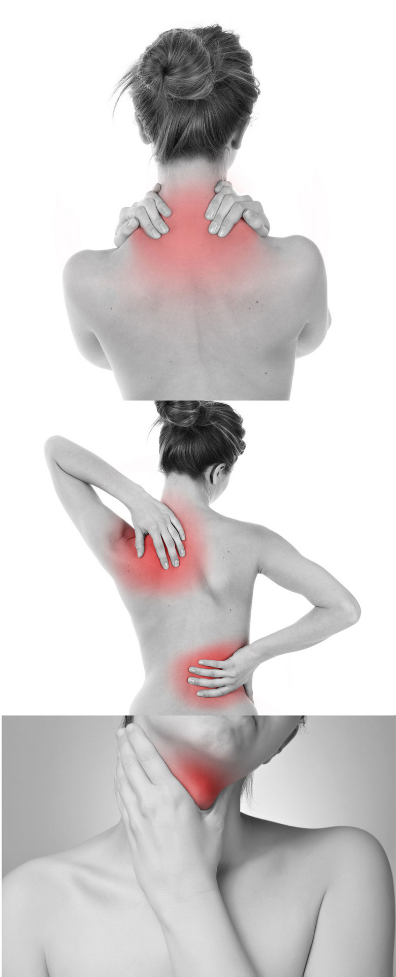 扁桃体发炎劲椎病经脉疼痛的女性高清图片模板