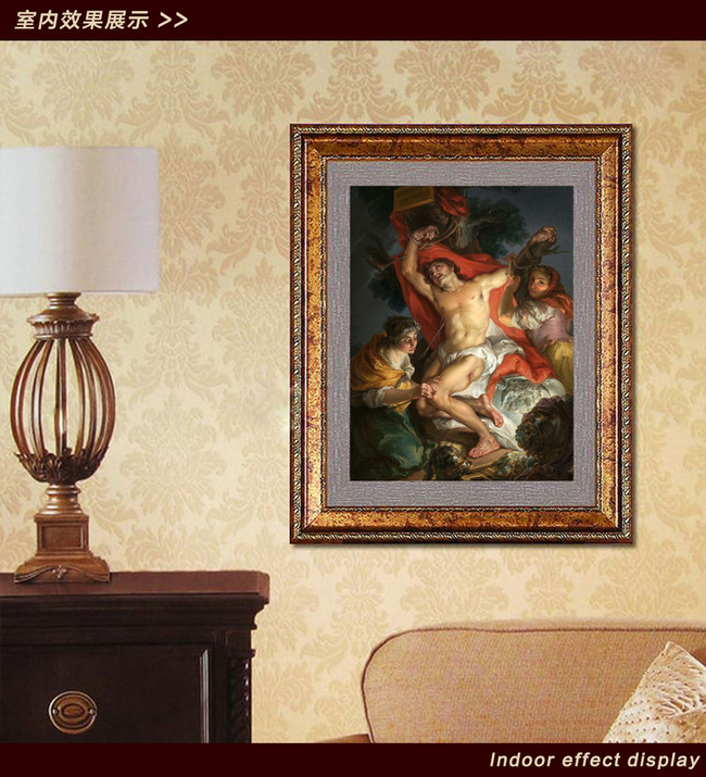 《圣艾琳救下圣塞巴斯蒂安》古典主义油画