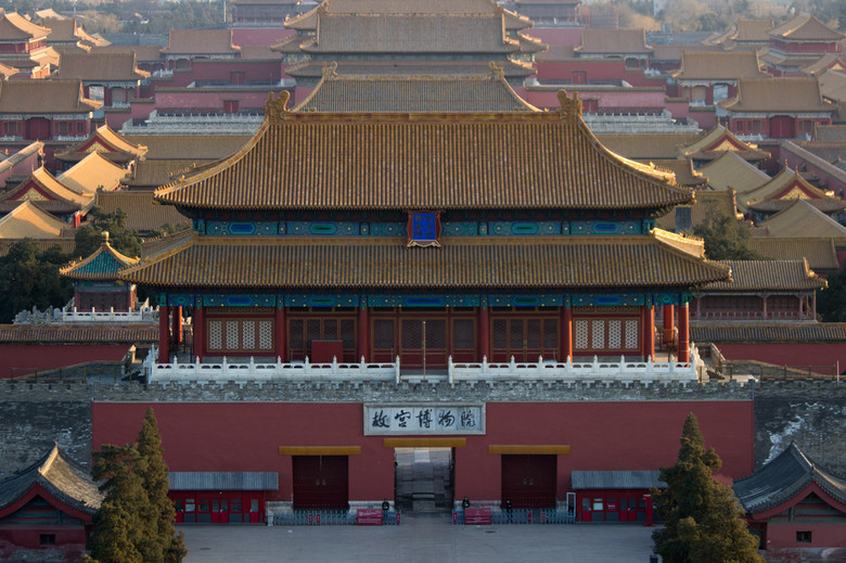 晨景之北京故宫博物院