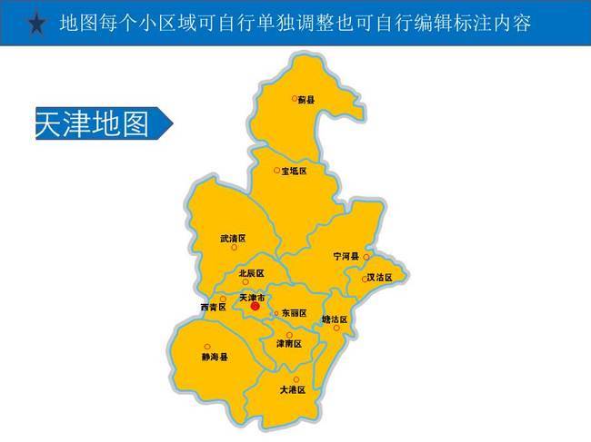 天津地图ppt
