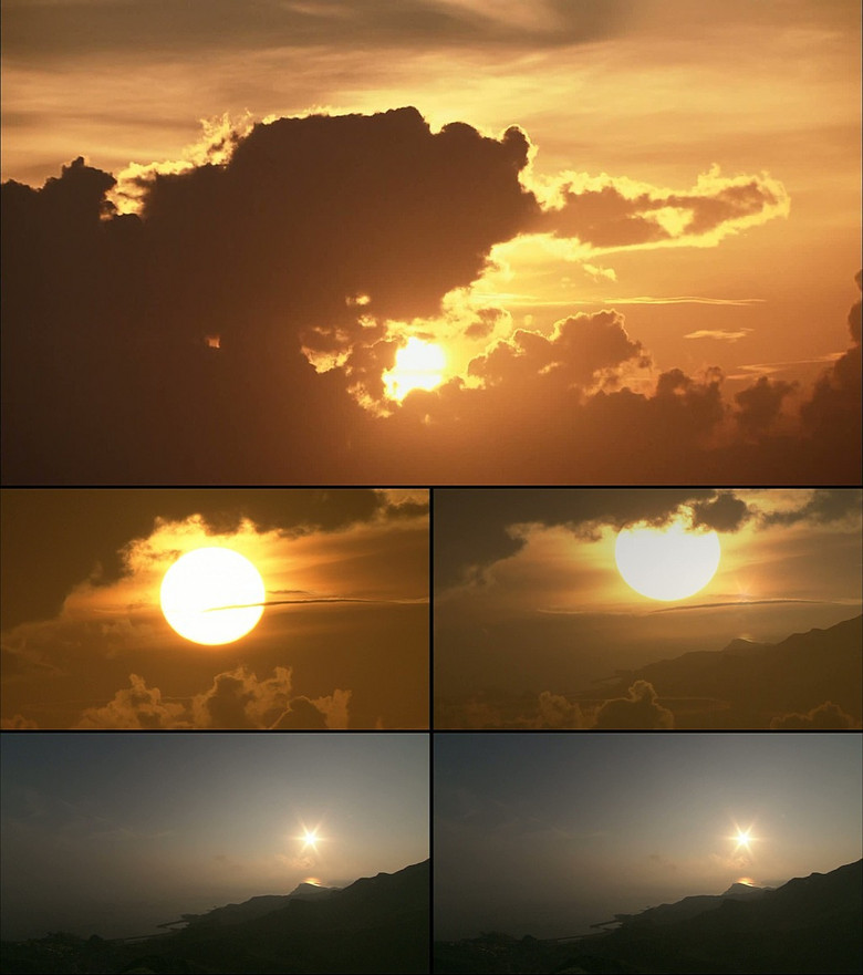 太阳升起晨光朝阳高清实拍视频