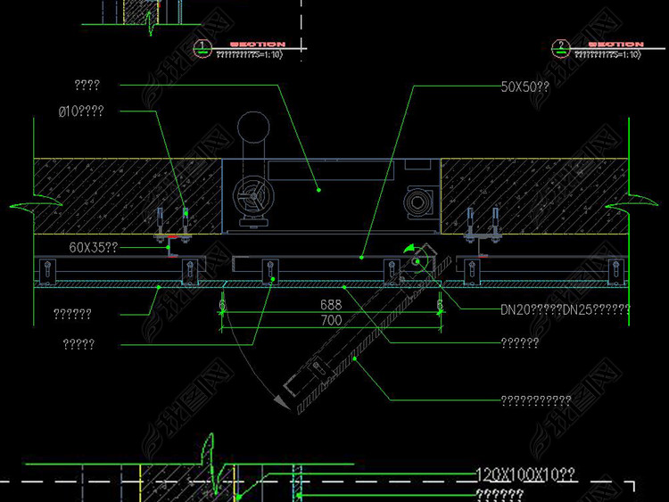 CAD消防栓石材干挂门节点详图防火栓设计
