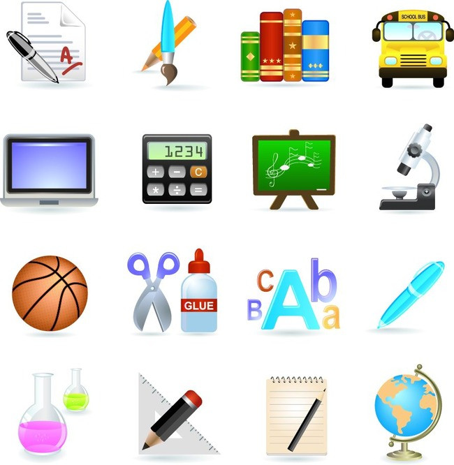 生活用品图标矢量图